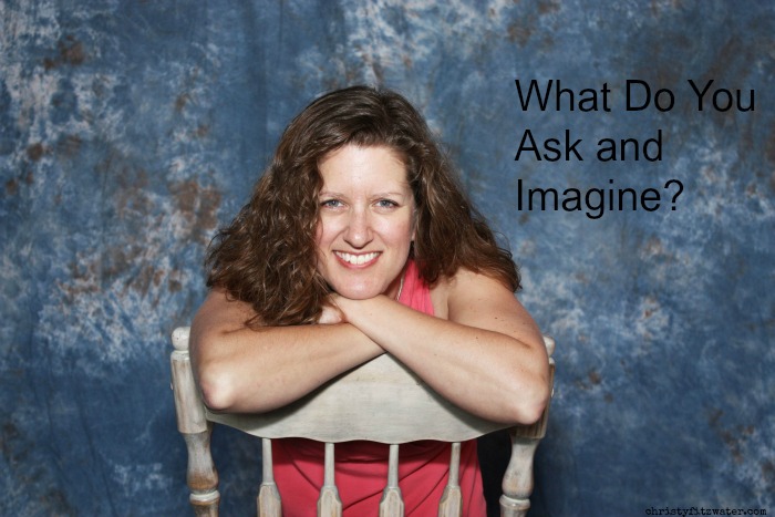 What do you wish you could do in service for the Lord that seems impossible to your imagination?  -christyfitzwater.com