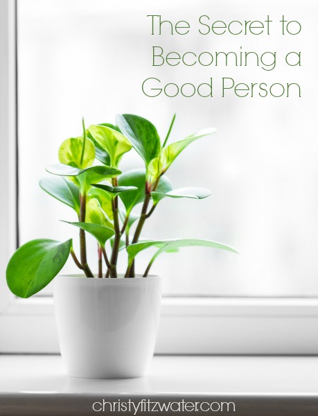 The Secret to Becoming a Good Person -Christy Fitzwater.com