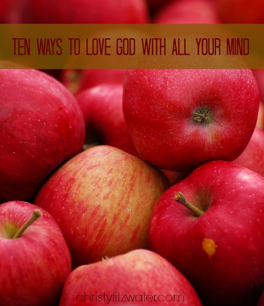 Ten Ways to Love God with All Your Mind -christyfitzwater.com